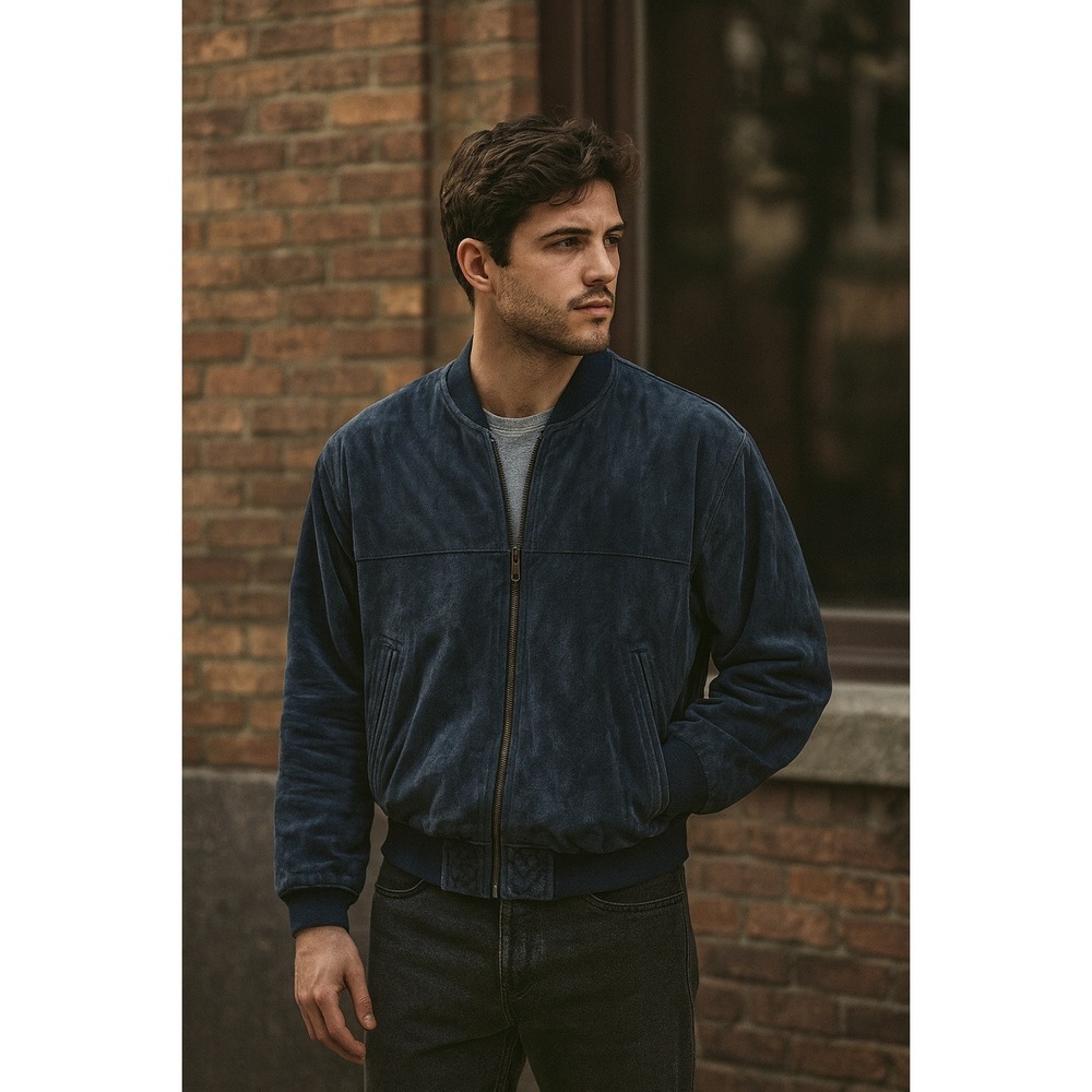 Men's Navy Bomber Jacket